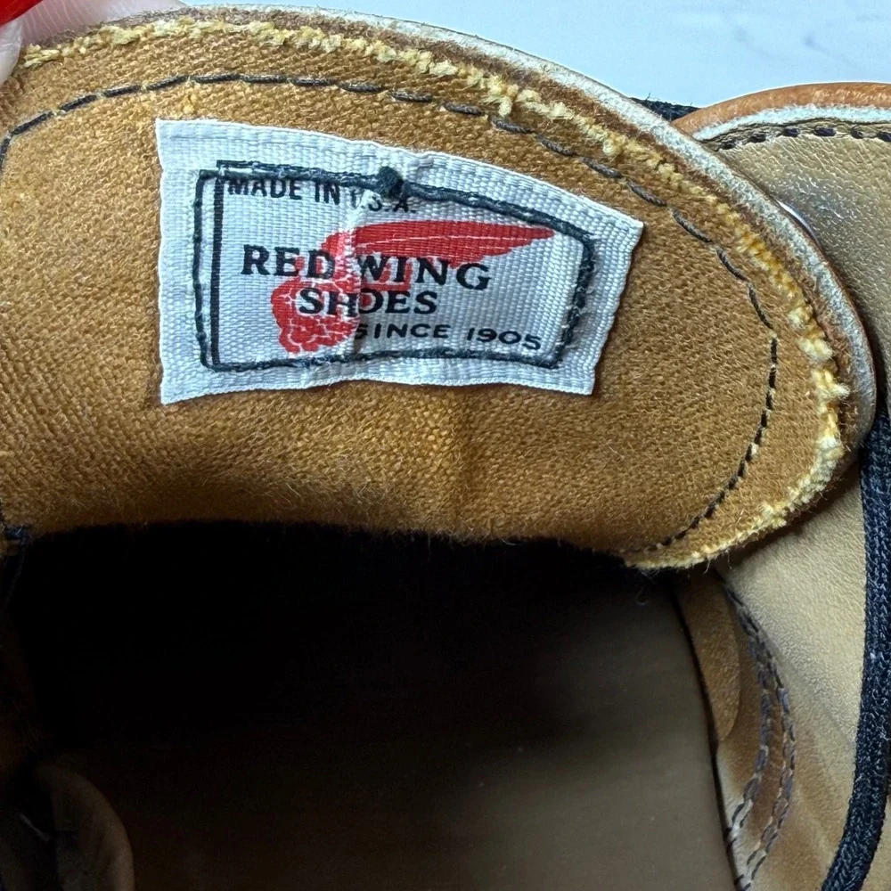 Red Wing Mens Vintage Leather Chukka‎ Oxford Shoes Brown Size 8.5 AA USA